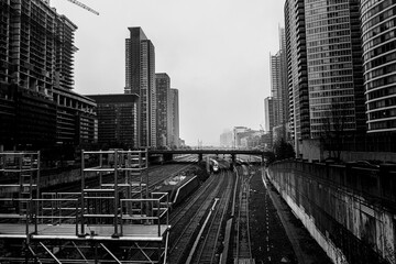 Downtown train tracks