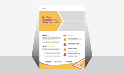 Flyer template layout design, creative professional, business flyer, corporate banners and leaflets. Corporate business flyer template design layout vector illustration template Modern template