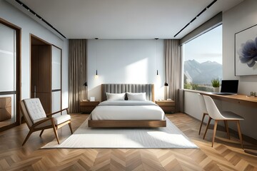 Naklejka na ściany i meble luxury apartment suite lounge generative ai tool