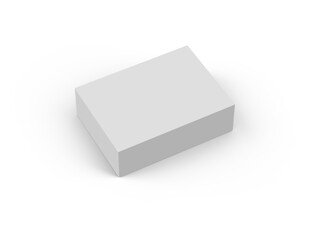 Board Game Packaging Blank Isolated 3D Rendering