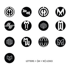 Creative letter logo design for business brands Vector Illustration