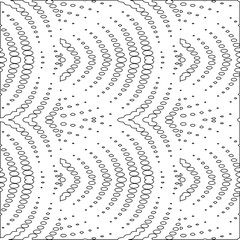 Vector pattern with symmetrical elements . Modern stylish abstract texture. Repeating geometric tiles from striped elements. Black and white pattern.