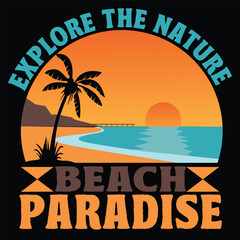 beaches t-shirt art vector design