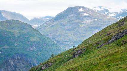 Fototapeta na wymiar A Layer of Mountains, Norway