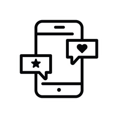 Obraz premium Social Media Thin line icon - Digital Marketing - EDITABLE STROKE - EPS Vector