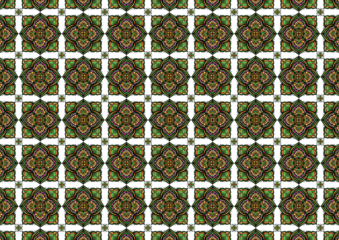 Transparency BackgrondForal Mandola Pattern Style Flowers Gentle. Hand-drawing Seamless Pattern Design Background.Geometry Seamless Pattern Ethnic Indian Asia Ornament Flowers,Flower Colorful.