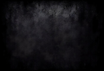 Fototapeta premium Elegant black background vector illustration with vintage distressed grunge texture and dark gray charcoal color paint
