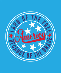 Land Of The Free Because Of The Brave, 4th of July, July 4th, Fourth of July, America, USA, USA Flag, Independence Day T-Shirt, Patriotic, Freedom Shirt, Memorial Day 