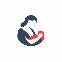 Feliz Dia da Amamentação (leite marterno, colostro) - A Magia do Vínculo Materno  - Ícone com fundo transparente - IA Generativa