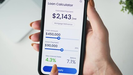 A loan application for mortgage refinancing gets approved.