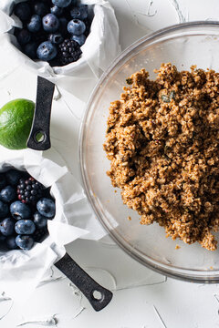 oatmeal with blueberries