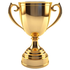 Fototapeta na wymiar Winner golden trophy cup isolated generative ai cut out