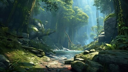 Beautiful Scenery Game Art