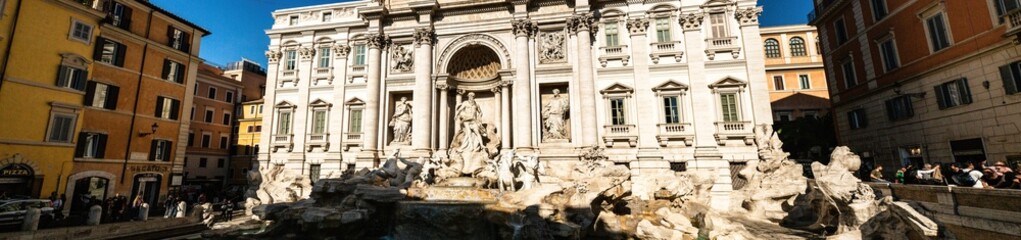 The Trevi Fountain Trevi district in Rome, Italy