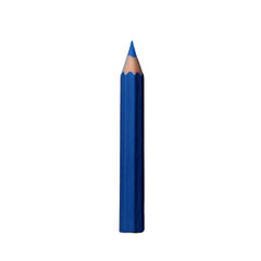 blue color pencil, colored blue pencil isolated