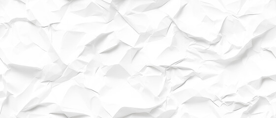 white crumpled paper background texture pattern overlay - obrazy, fototapety, plakaty