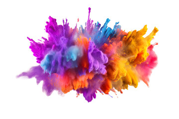 Abstract colorful smoke, smoke bombs isolated. Abstract colored background, created with Generative AI technology