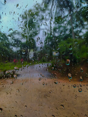 rain drops on the window