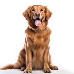 _white_background_with_a_golden_retriever_sitting