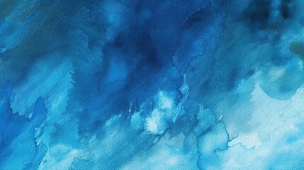 Photo abstract watercolor paint background dark blue color grunge texture Generative AI - obrazy, fototapety, plakaty