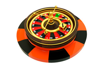 3d render object casino roulette