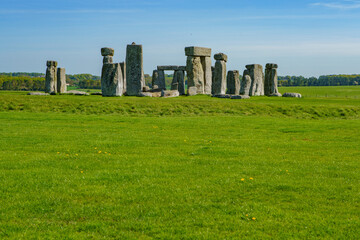 Fototapeta na wymiar One of the most recognized, and enigmatic, structures on earth - Stonehenge.