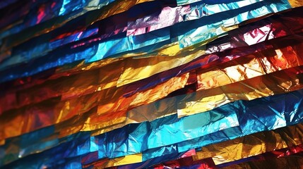close up of a multicolored piece of cloth, an abstract  - obrazy, fototapety, plakaty