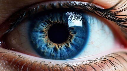Eyes close up Generative AI
