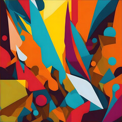 abstract colorful background. AI generated