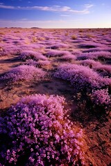 Lavender field in region. AI generated art illustration.