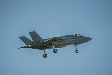 Fototapeta na wymiar Lockheed Martin F-35 fighter jet at Air Defender, Germany