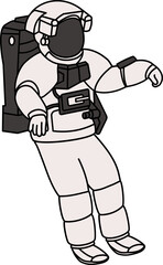 Astronomy Space Astronaut Illustration