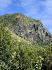 Pitcairn island. South Pacific Ocean. The last of the British territories in the South Pacific. Between history, nature and landscape. isiting locals on a cruise ship.
