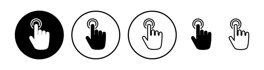 Obraz premium hand click icon vector. clicking finger icon. pointer icon