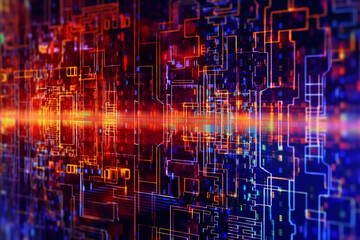 digital, techno, cyber, background. AI generative