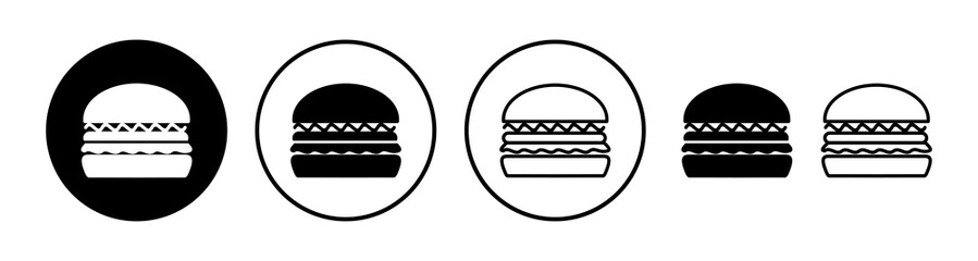 Burger icon vector. hamburger logo icon. fast food icon