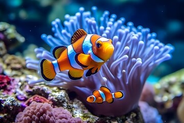 Fototapeta na wymiar beautiful color of sea fish. made with Generative AI 