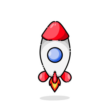 illustration vector of rocket dick shape perfect for print,etc