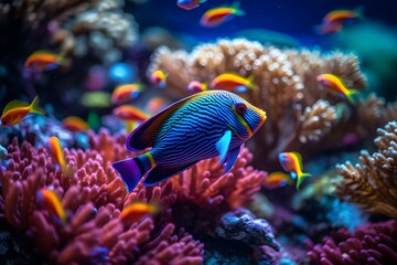 Fototapeta na wymiar beautiful color of sea fish. made with Generative AI 