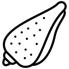 oliva sayana icon illustration design with outline