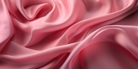 Satin fabric texture, pink color, IA generativa