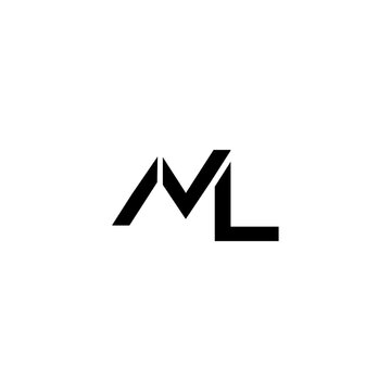 logo abstrak N,M,L collor black