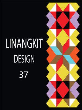 It is a traditional handicraft design by native tribes in East Malaysia usually with green, black, yellow, purple, brown, white, and orange threads