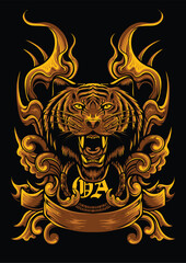 vector illustration apparel design, art for print t-shirt, streetwear character, icon vector