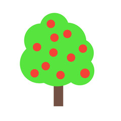 red apple tree