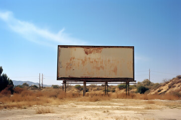 Generative AI Abandoned drive-in theatre in Lompoc, USA