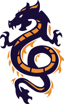Dragon shilouette suitable for a logo