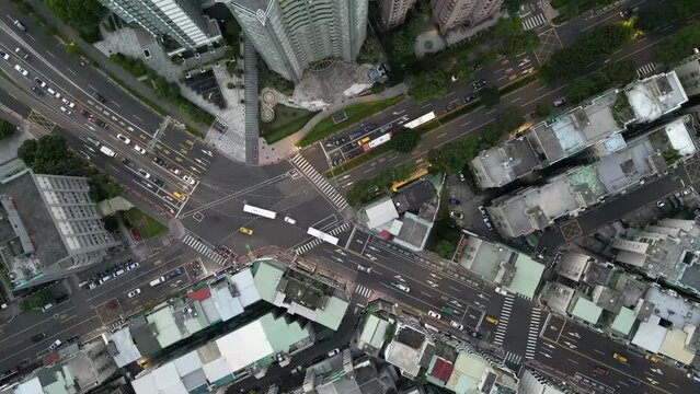 Urban landscape in  Taipei city.