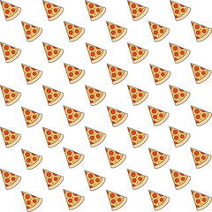 seamless pizza pattern