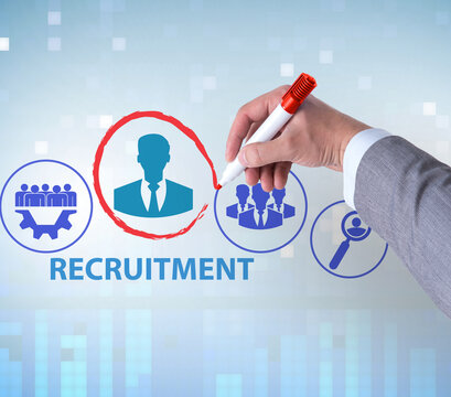 Online recruitment and job search concept